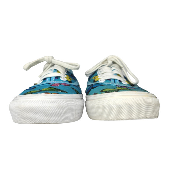 Vans Shoes Womens 6 Blue Butterfly Colorful Low Tops Lace Up Sneakers Skateboard - Picture 6 of 11